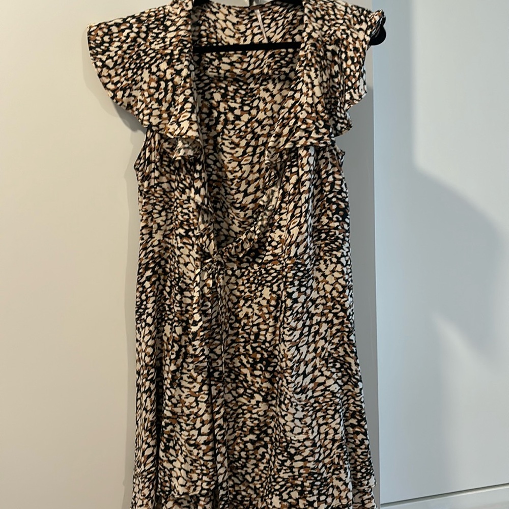 Animal print free people dress